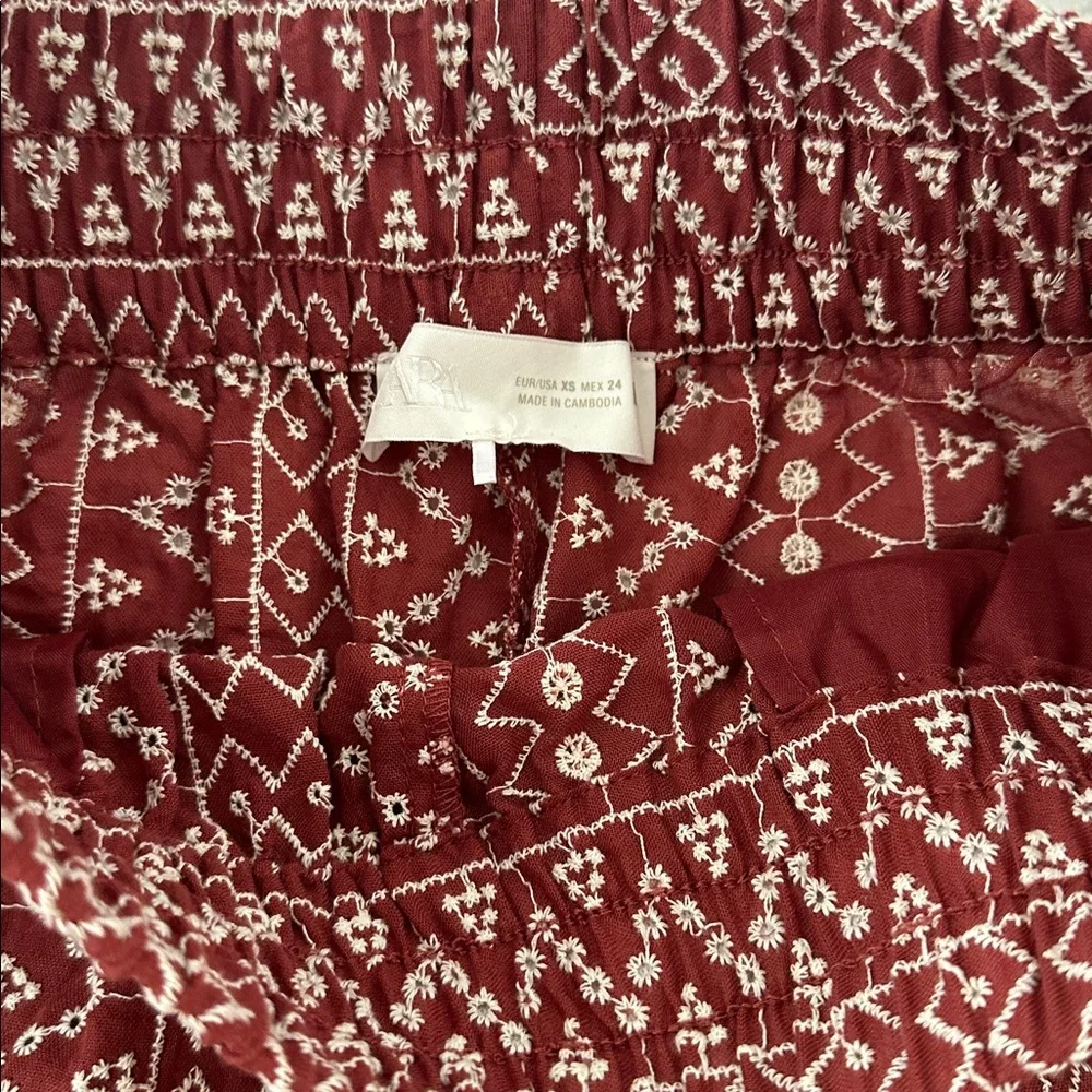 Zara Embroidered Eyelet Shorts - Picture 3 of 6